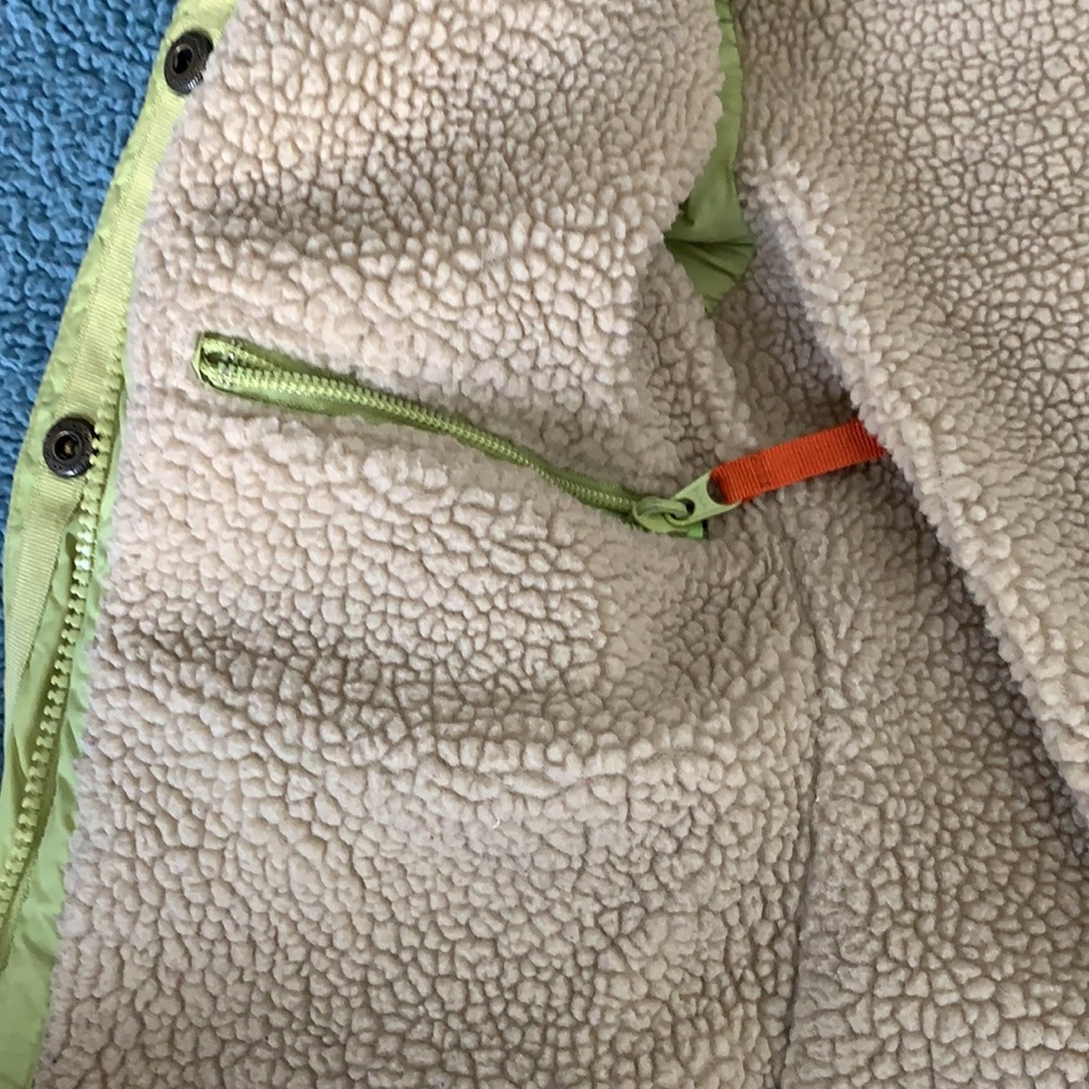 Lands end lime green jacket girls size S (4) - Picture 7 of 10